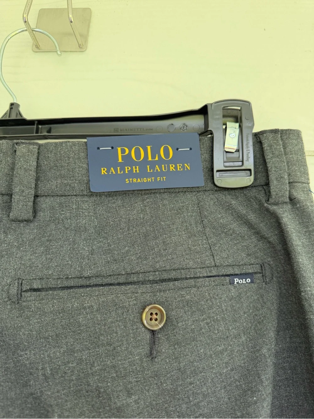 NWT Polo Ralph Lauren Manhasset Stretch Straight Fit Pants Gray 34x30